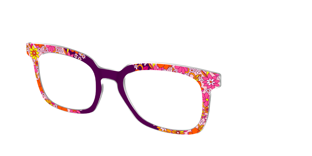 The Far Out Floral - Angle Top Image - Pair Eyewear