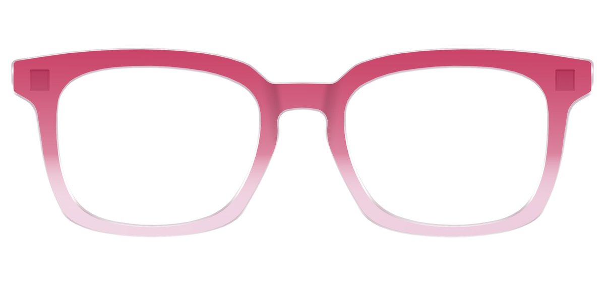 The Flamingo to Blush Gradient Crystal - Front Top Image - Pair Eyewear