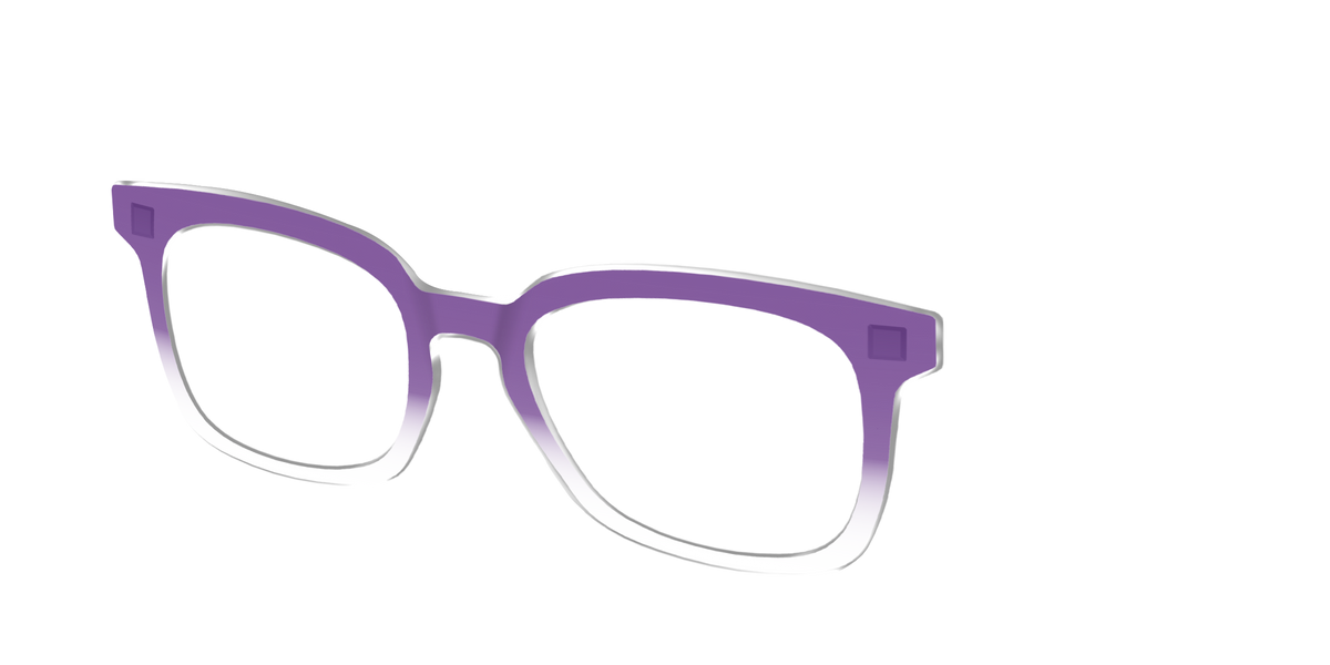 The Grape Gradient Crystal - Angle Top Image - Pair Eyewear