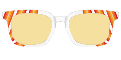 The Groovy Stripes with Citrine Yellow Lens - Front Top Thumbnail - Pair Eyewear