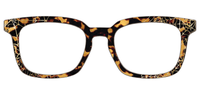 The Haunted Tortoise with Gold Foil Webs - Front Top Thumbnail - Pair Eyewear