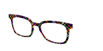 The Hexed Plaid - Angle Top Thumbnail - Pair Eyewear