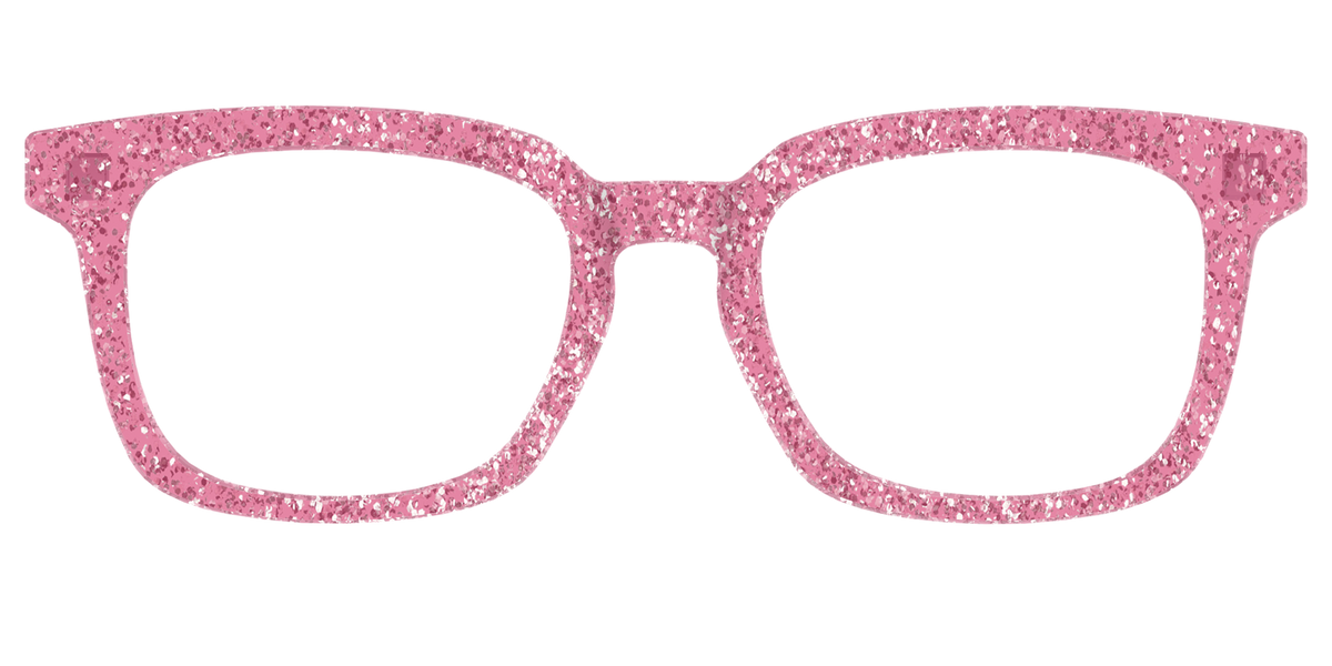 The Hot Pink Sparkle - Front Top Image - Pair Eyewear