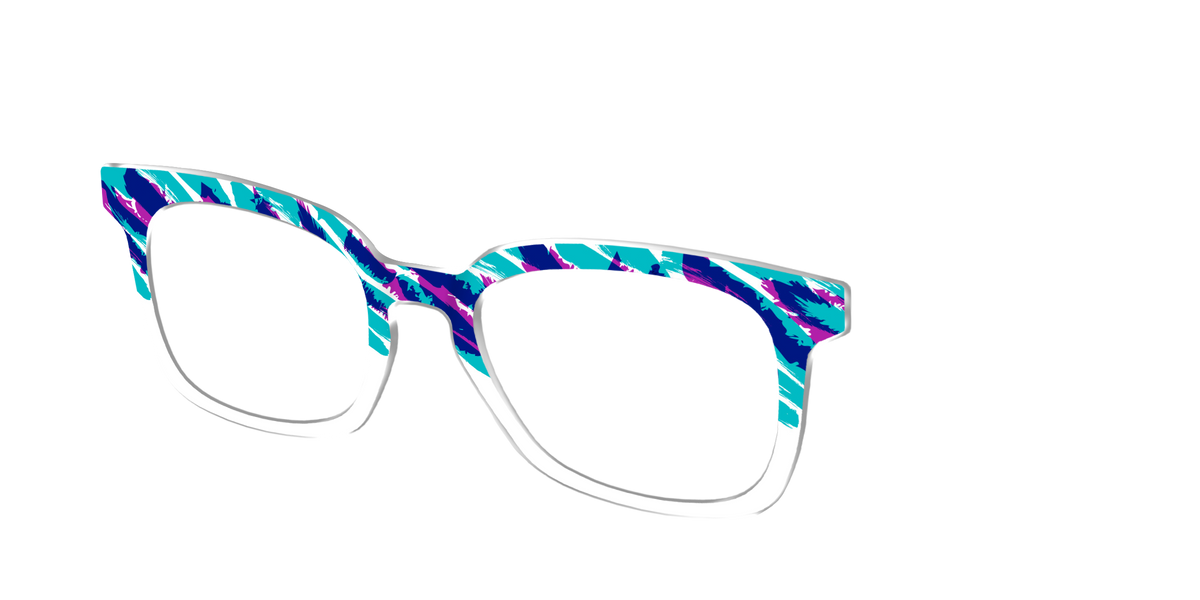 The Jazzy Scribble - Angle Top Image - Pair Eyewear
