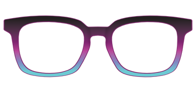The Licorice to Seafoam Gradient - Front Top Thumbnail - Pair Eyewear
