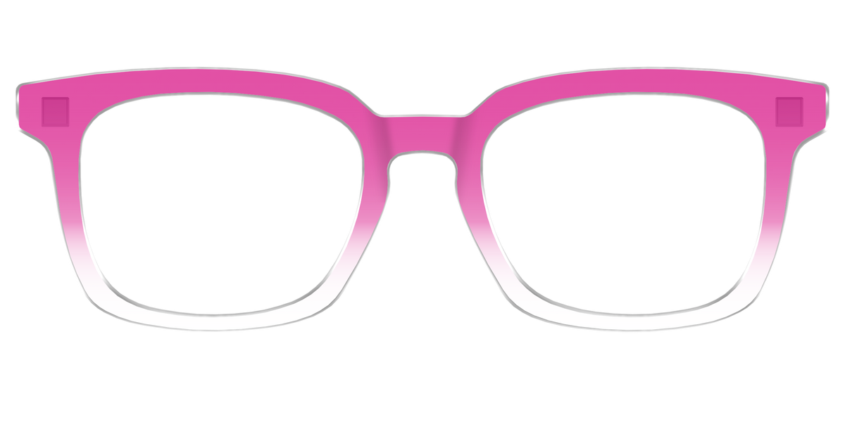 The Magenta Gradient Crystal - Front Top Image - Pair Eyewear