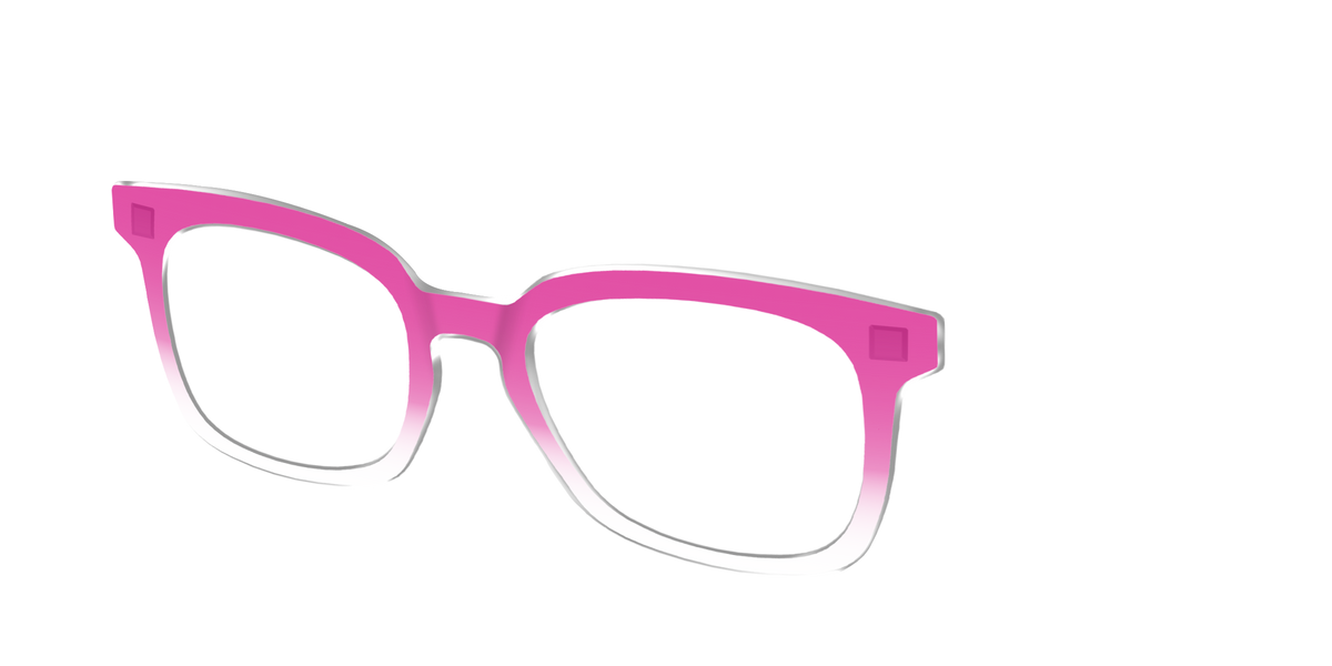 The Magenta Gradient Crystal - Angle Top Image - Pair Eyewear