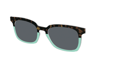 The Polarized Matcha Split Sun Top - Angle Top Thumbnail - Pair Eyewear