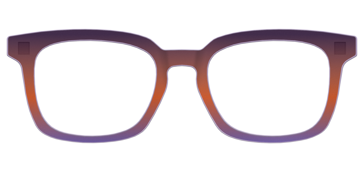 The Matte Midnight to Violet Gradient - Front Top Image - Pair Eyewear