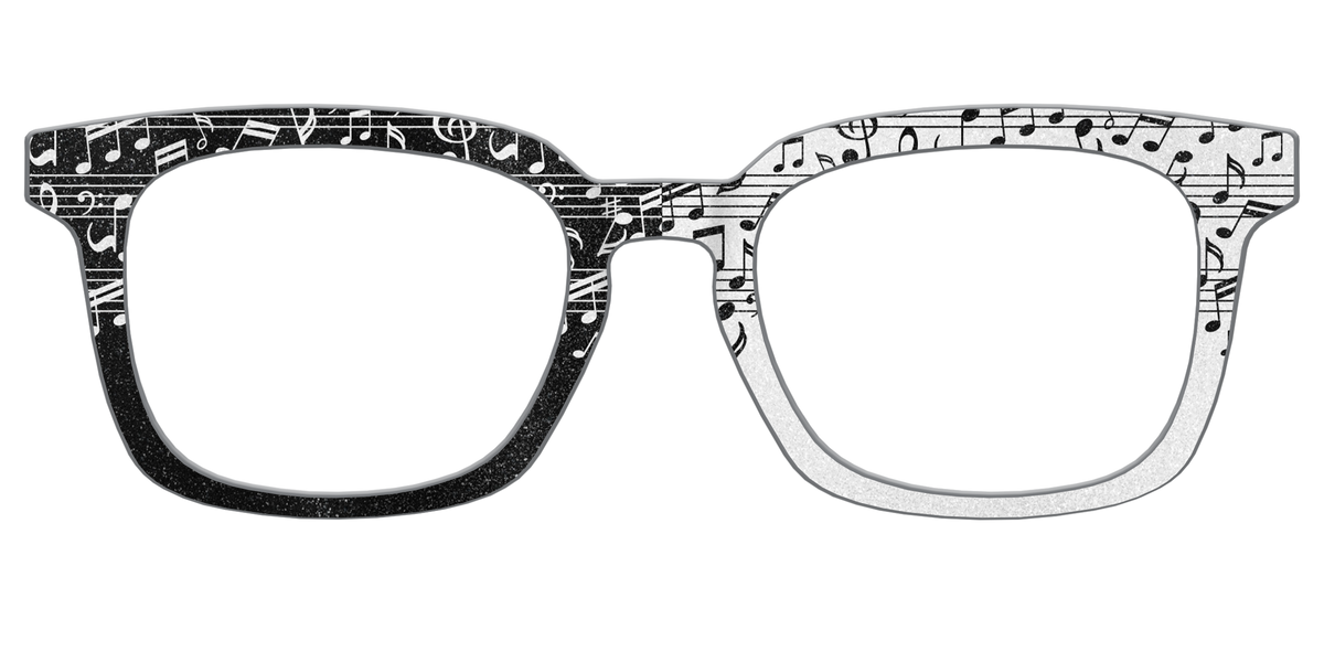 The Musical Shimmer Split - Front Top Image - Pair Eyewear