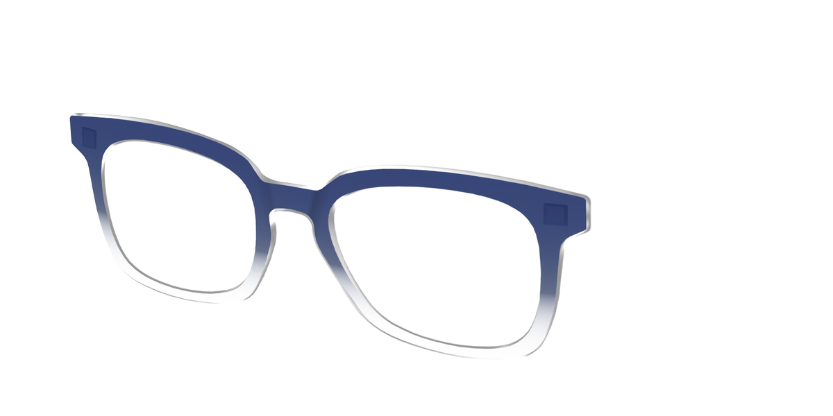 The Navy Gradient Crystal - Angle Top Image - Pair Eyewear
