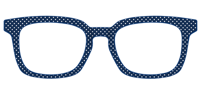 The Navy Pin Dot - Front Top Thumbnail - Pair Eyewear