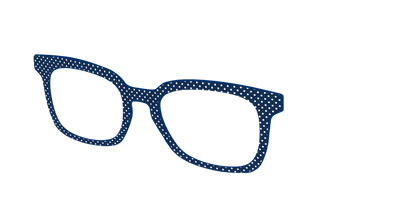 The Navy Pin Dot - Angle Top Thumbnail - Pair Eyewear