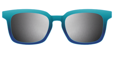 The Polarized Ocean Blue Sun Top - Front Top Thumbnail - Pair Eyewear