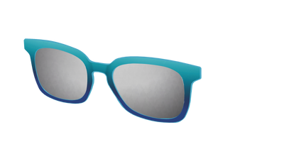 The Polarized Ocean Blue Sun Top - Angle Top Thumbnail - Pair Eyewear