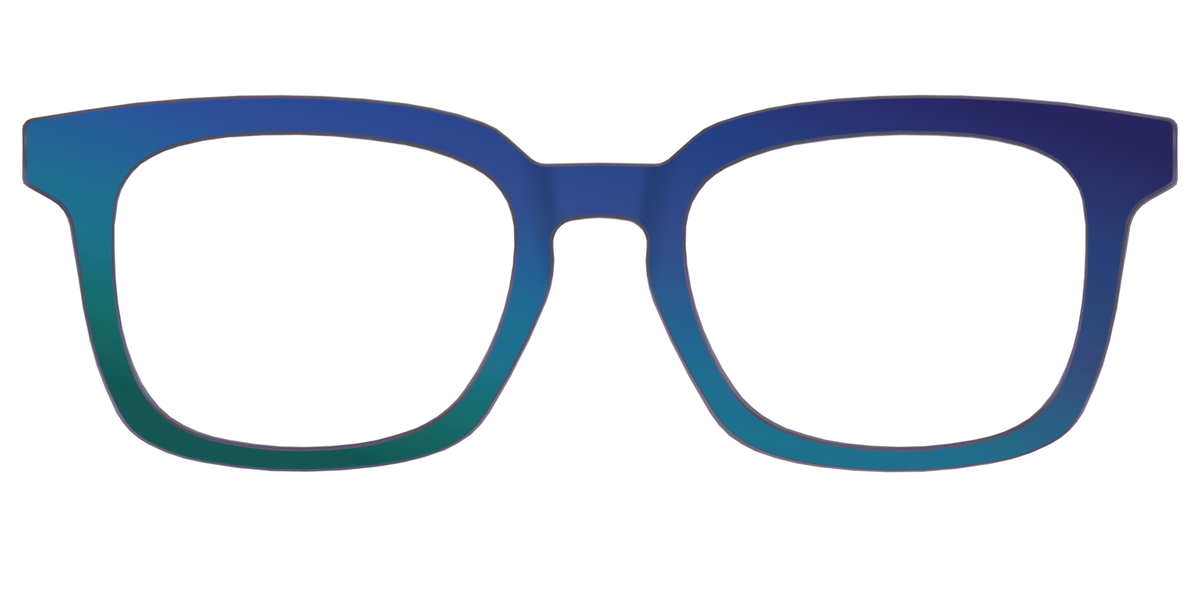 The Peacock Ombre - Front Top Image - Pair Eyewear