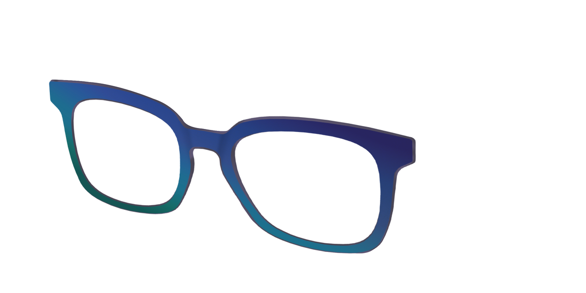 The Peacock Ombre - Angle Top Image - Pair Eyewear