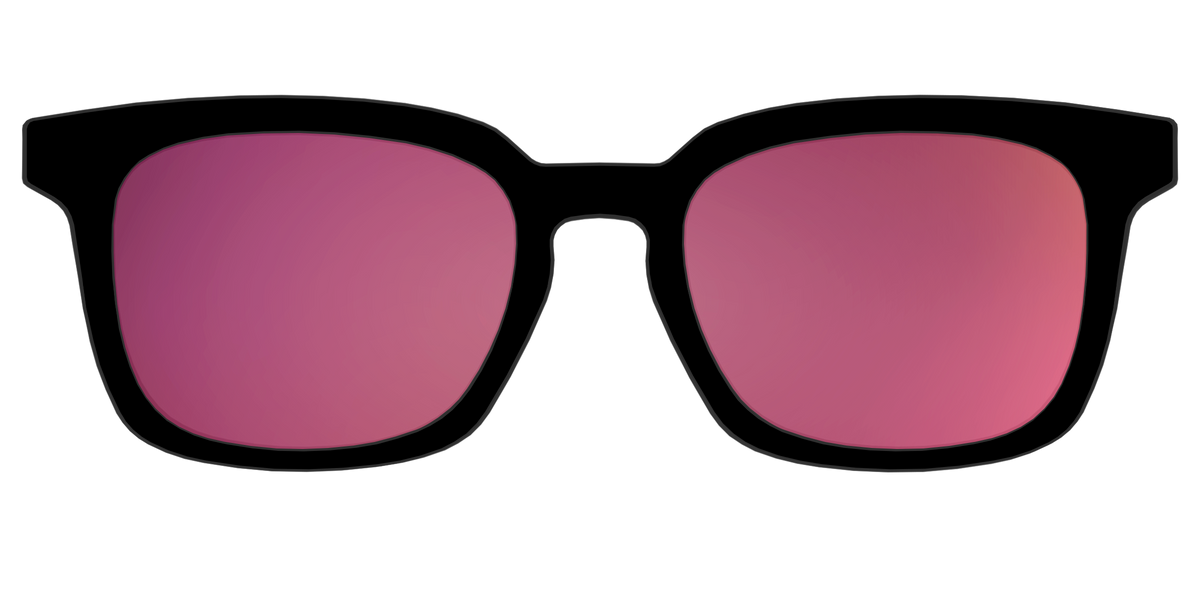 The Polarized Pink Reflective Sun Top - Front Top Image - Pair Eyewear