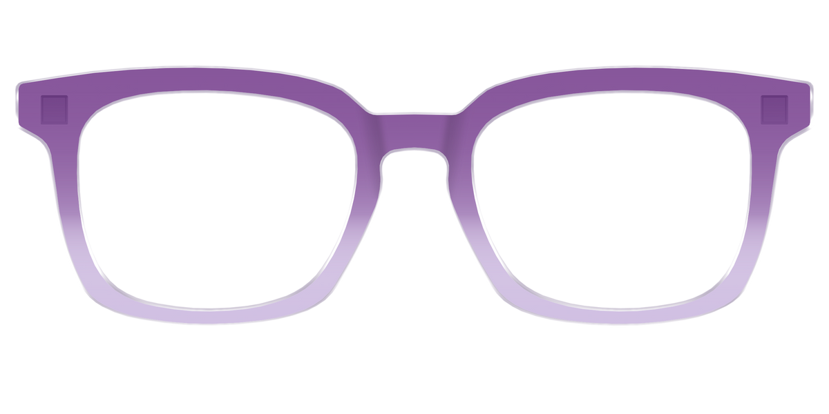 The Plum to Lilac Gradient Crystal - Front Top Image - Pair Eyewear