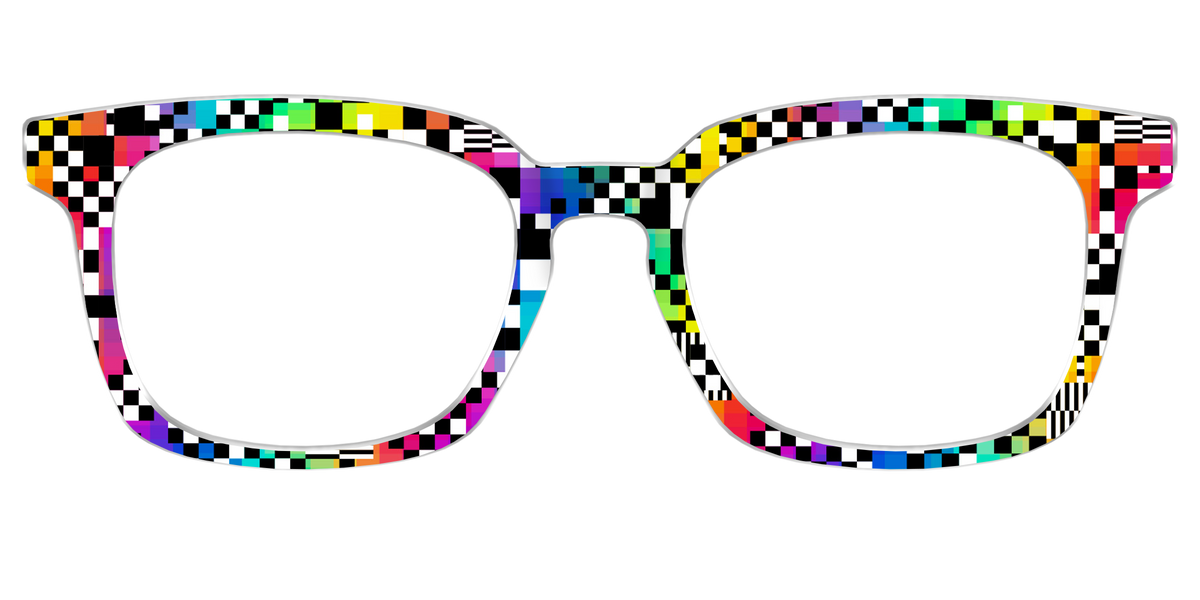 The Prismatic Check - Front Top Image - Pair Eyewear