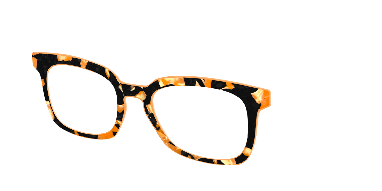 The Pumpkin Camo Pearl Tortoise - Angle Top Image - Pair Eyewear