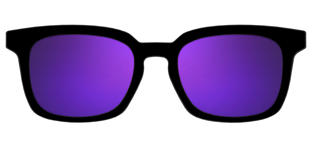 The Polarized Purple Reflective Sun Top - Front Top Image - Pair Eyewear