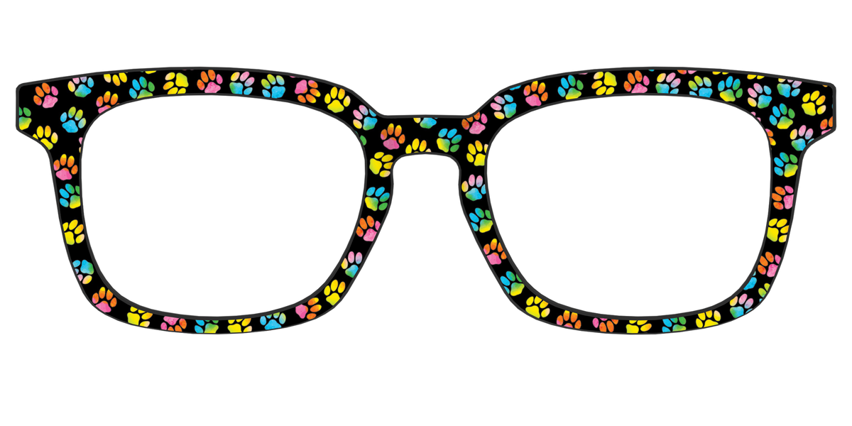 The Rainbow Paw Print - Front Top Image - Pair Eyewear