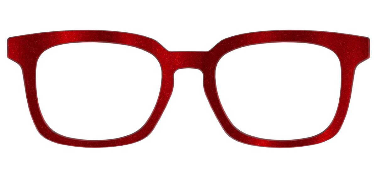 The Red Shimmer - Front Top Image - Pair Eyewear