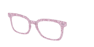 The Rose Gold Sparkle - Angle Top Thumbnail - Pair Eyewear