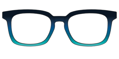 The Royal Blue to Seafoam Gradient - Front Top Thumbnail - Pair Eyewear