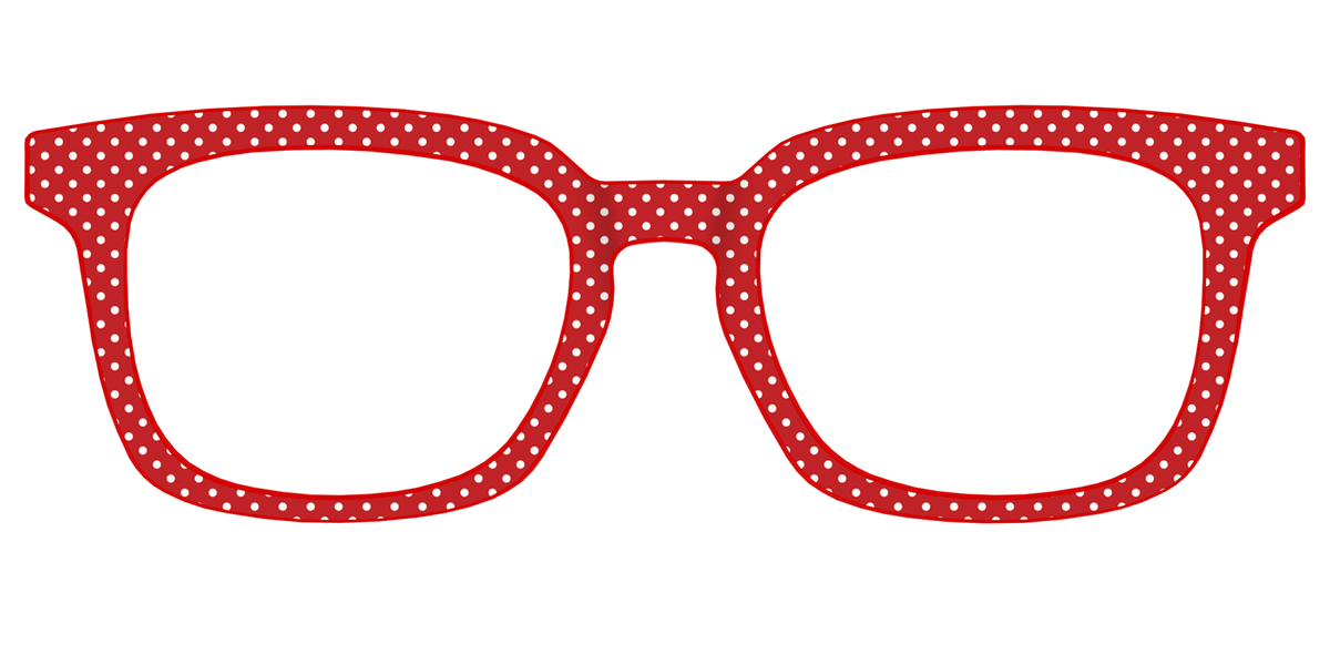 The Ruby Pin Dot - Front Top Image - Pair Eyewear