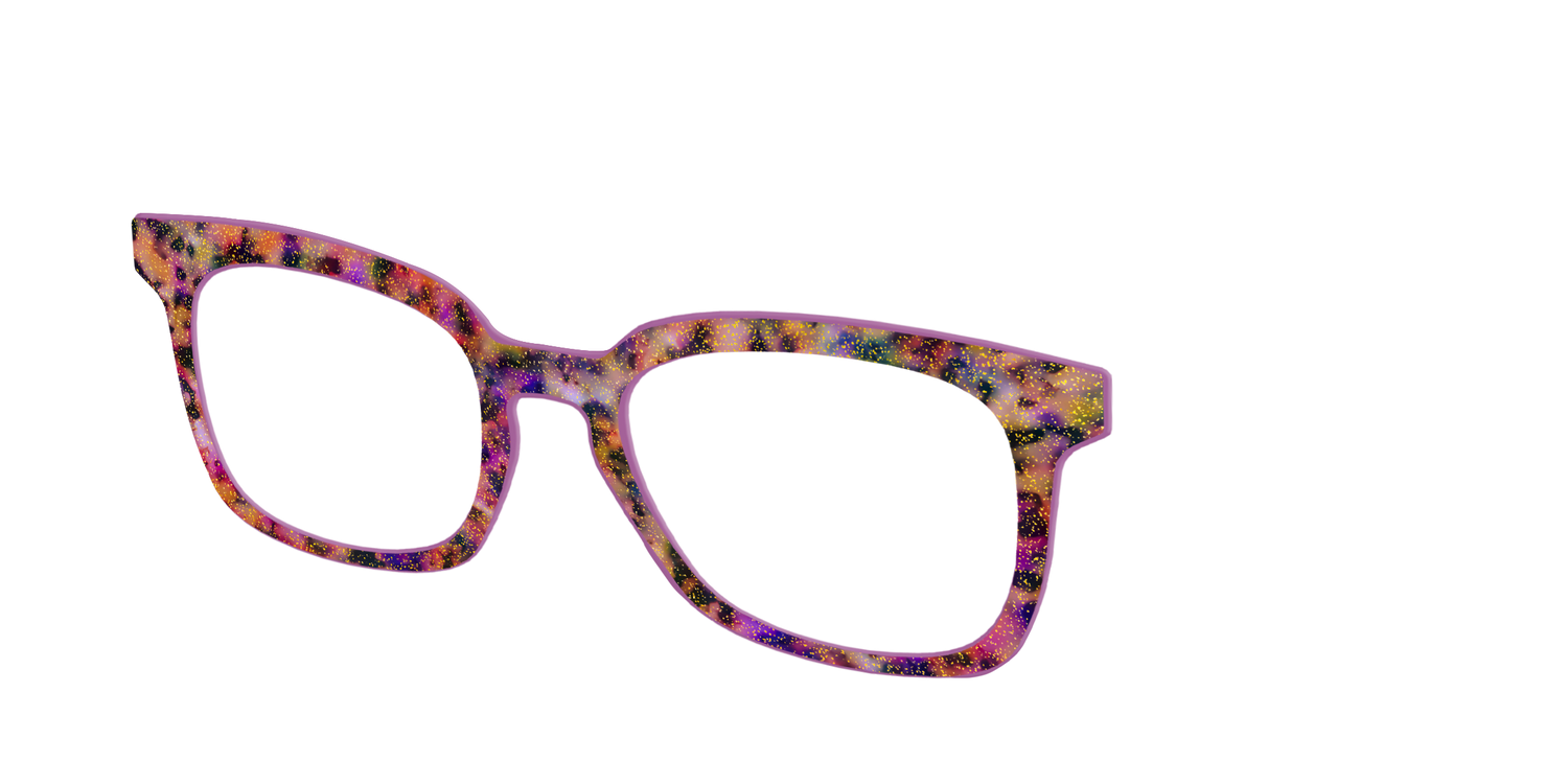 The Spooktacular Tortoise with Glitter - Angle Top Image - Pair Eyewear
