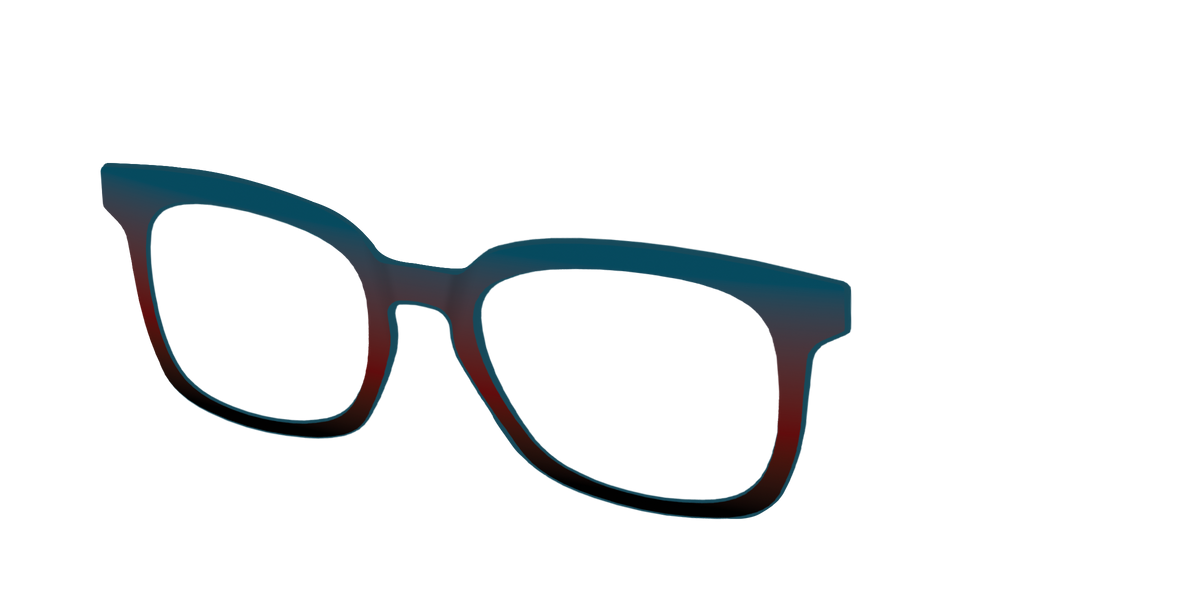 The Teal to Espresso Gradient - Angle Top Image - Pair Eyewear