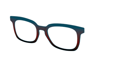 The Teal to Espresso Gradient - Angle Top Thumbnail - Pair Eyewear