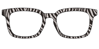 The Zebra Stripes - Front Top Thumbnail - Pair Eyewear