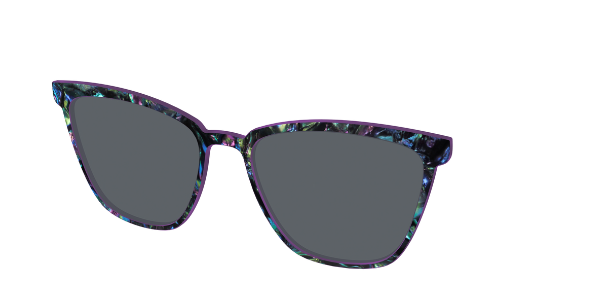 The Polarized Abalone Sun Top - Angle Top Image - Pair Eyewear
