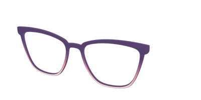 The Acai to Blush Gradient - Angle Top Thumbnail - Pair Eyewear