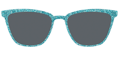 The Polarized Aquamarine Sparkle Sun Top - Front Top Thumbnail - Pair Eyewear