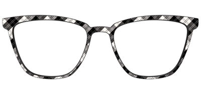 The B&W Plaid - Front Top Thumbnail - Pair Eyewear