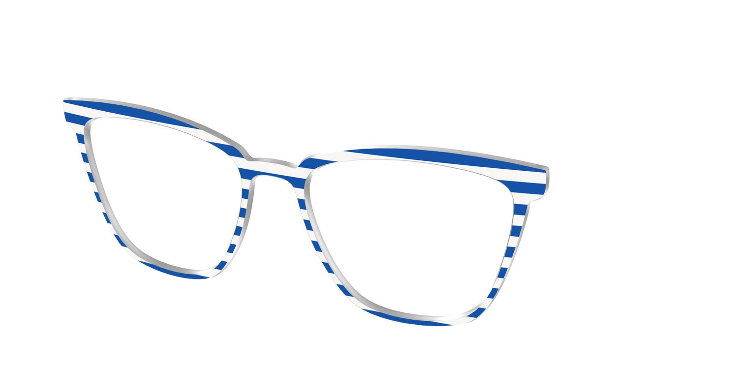 The Beach Umbrella Stripes - Angle Top Image - Pair Eyewear