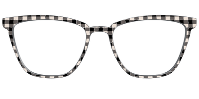 The Black Buffalo Check with Glitter - Front Top Thumbnail - Pair Eyewear