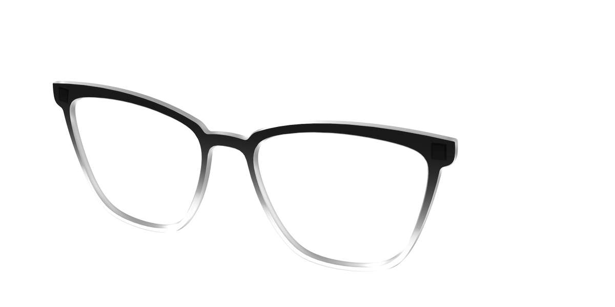 The Black Gradient Crystal - Angle Top Image - Pair Eyewear