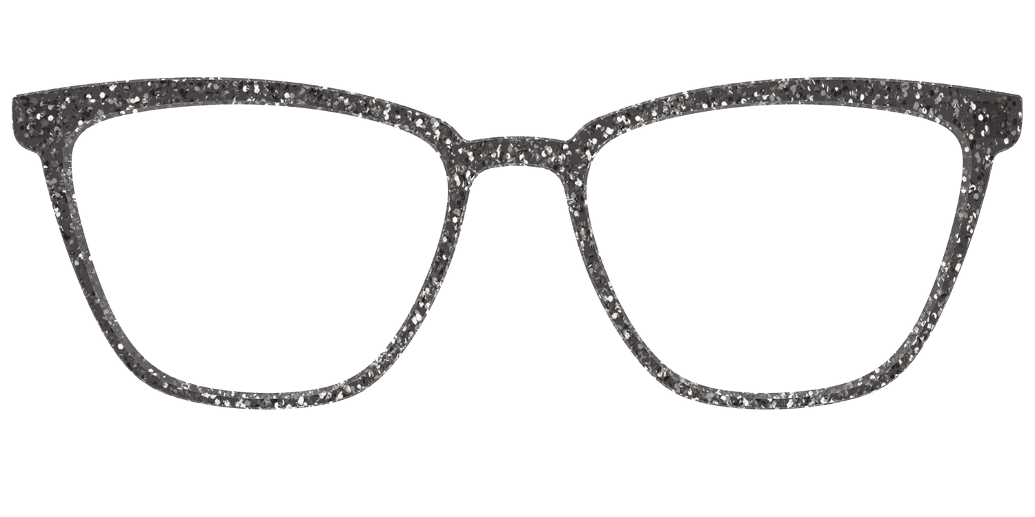 The Black Sparkle - Front Top Image - Pair Eyewear