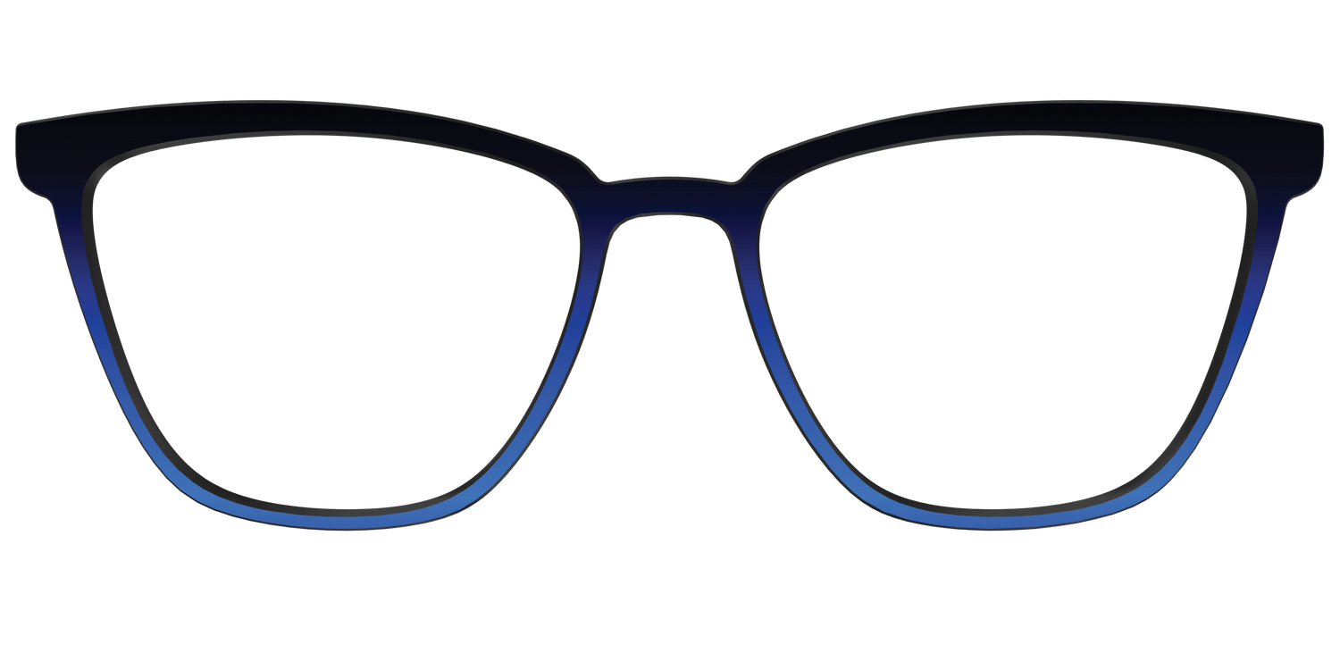 The Black to Blueberry Gradient - Front Top Image - Pair Eyewear