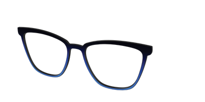 The Black to Blueberry Gradient - Angle Top Thumbnail - Pair Eyewear