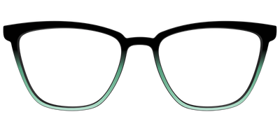 The Black to Spearmint Gradient - Front Top Thumbnail - Pair Eyewear