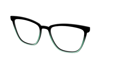 The Black to Spearmint Gradient - Angle Top Thumbnail - Pair Eyewear