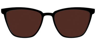 The Black with Brown Golf lens - Front Top Thumbnail - Pair Eyewear
