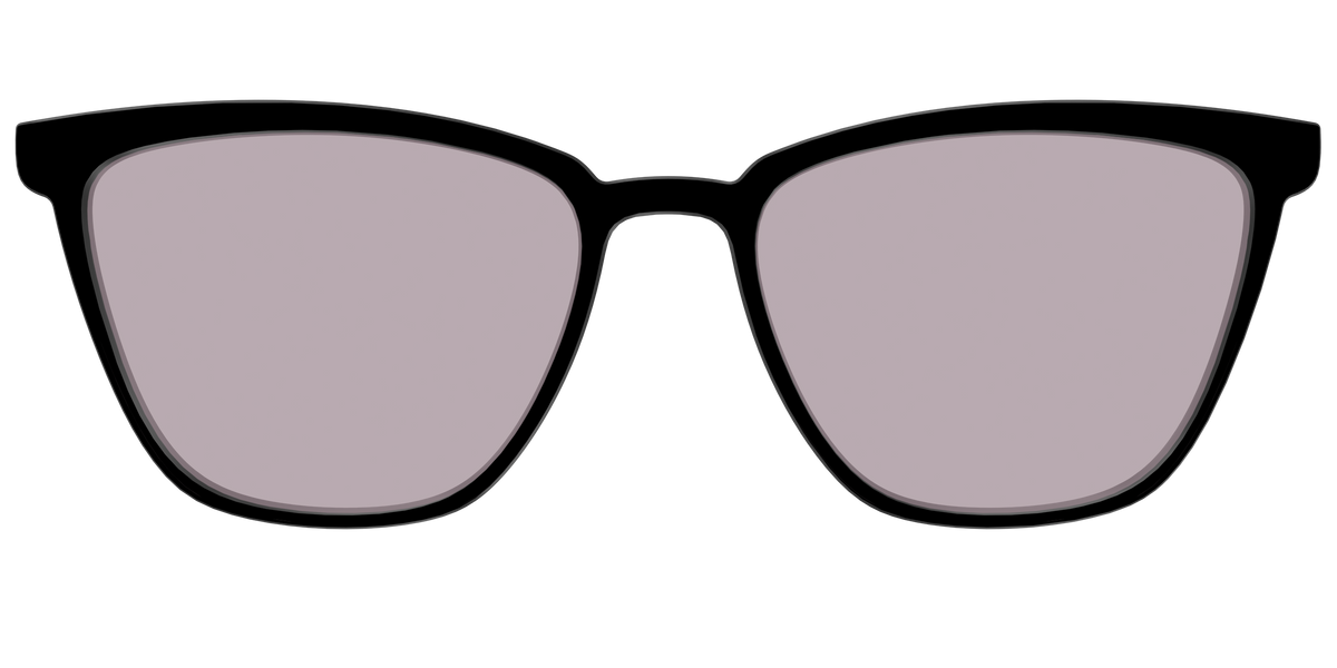 The Black with Gray Gaming lens - Front Top Image - Pair Eyewear