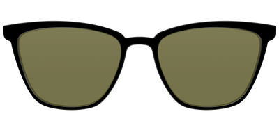 The Black with Green Racquet Sport lens - Front Top Thumbnail - Pair Eyewear